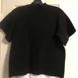 In Black! Anthropologie Moth Mock Neck Sweater